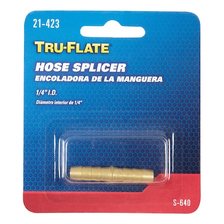 Tru-Flate Tru-Flate Brass Hose Splicer 1/4 in. 1 pc 21423